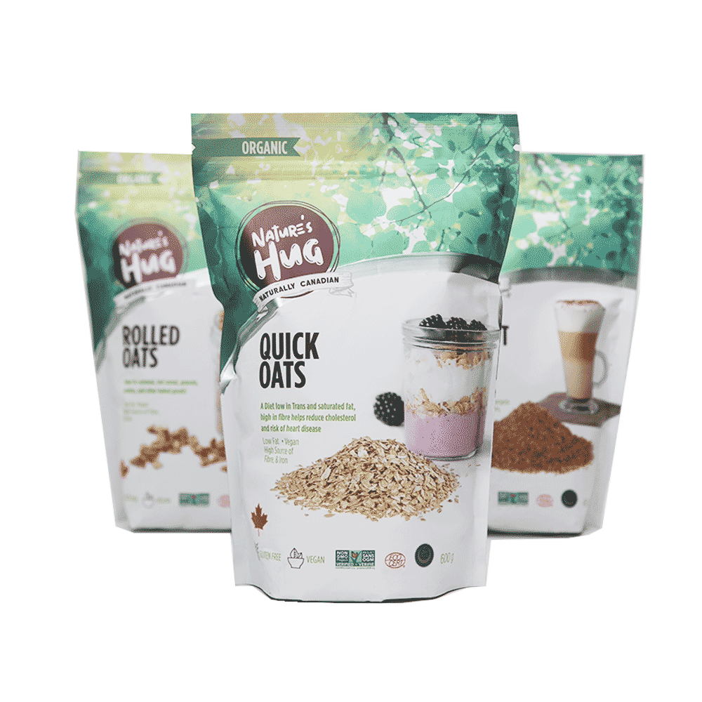 NATURE'S HUG QUICK OATS ORGANIC 600 GM