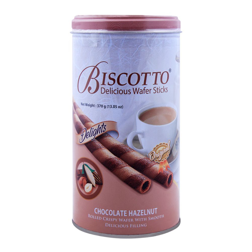 BISCOTTO WAFER STICKS CHOCOLATE HAZELNUT 370 GM