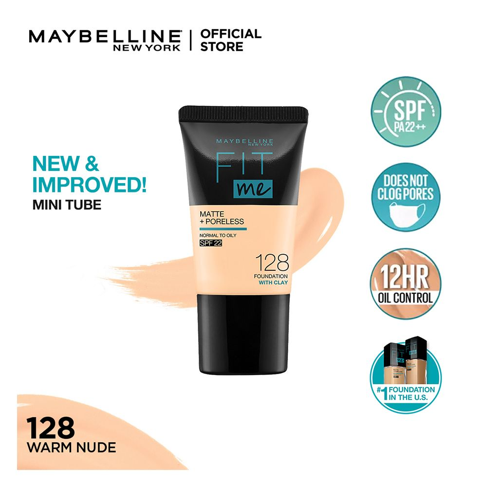 MAYBELLINE FIT ME MATTE + PORELESS LIQUID FOUNDATION 128 NUD