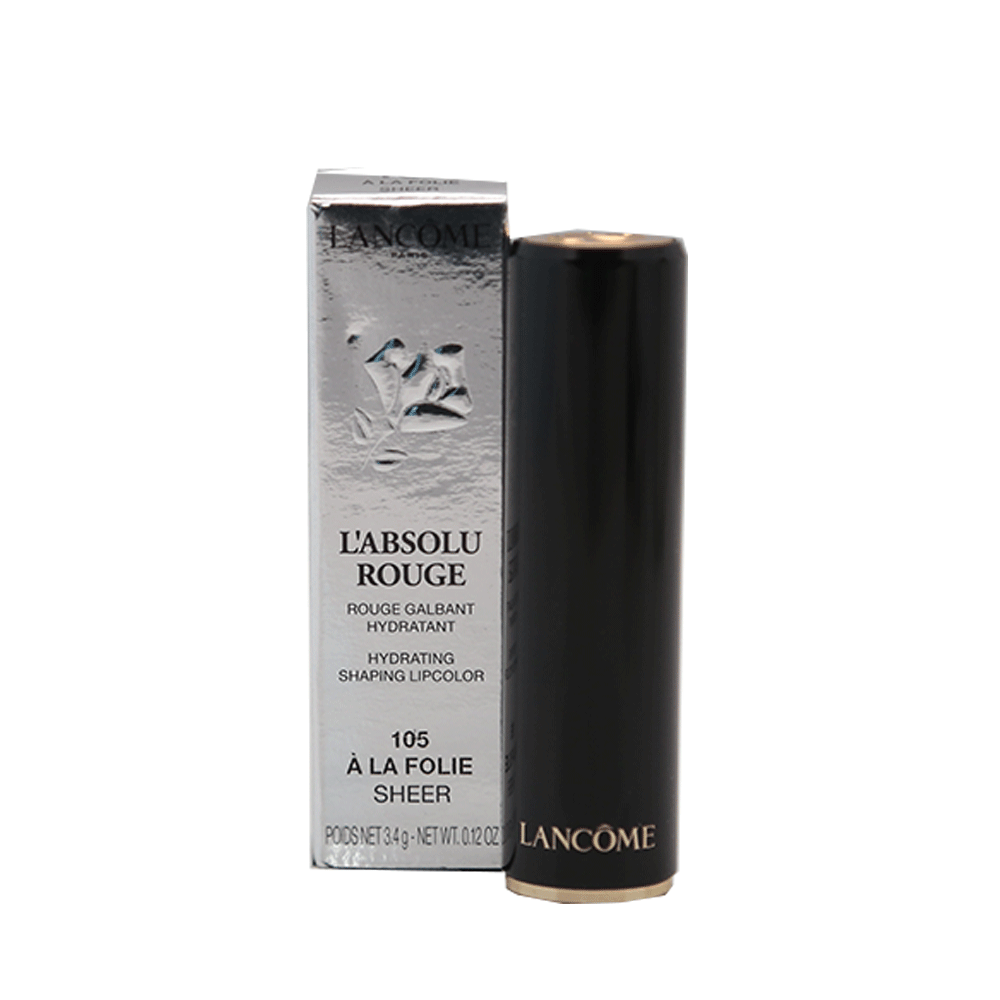 LANCOME L ABSOLU ROUGE LIPSTICK 105 A LA FOLIE SHEER PC