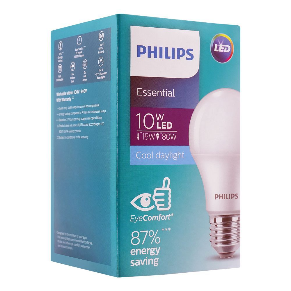 PHILIPS LED BULB 10W B22 6500K 230V 1CT/48PK COOL DAY LIGHT