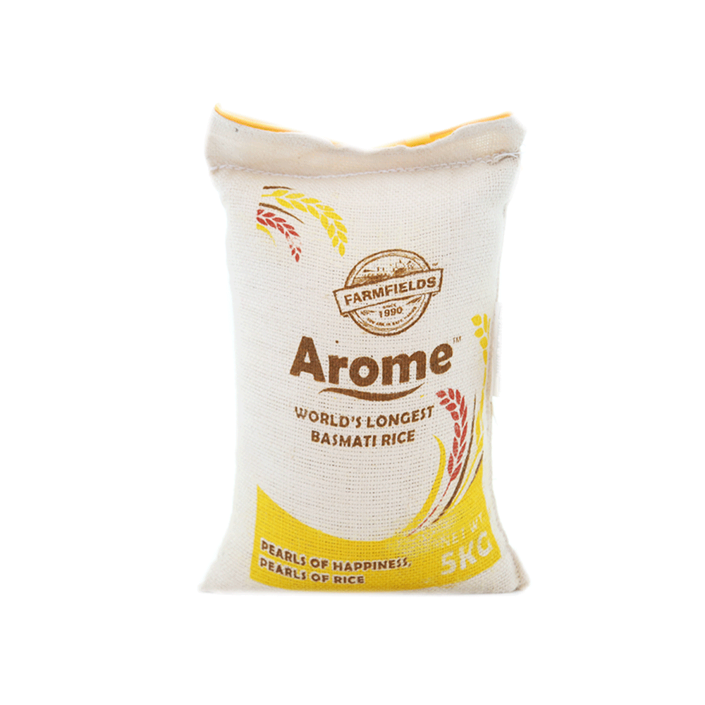 FarmFields AROME BASMATI RICE STEAM 3X 5 KG - YELLOW