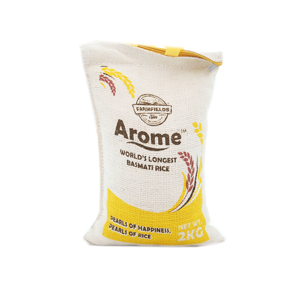 FarmFields AROME BASMATI RICE STEAM 3X 2 KG - YELLOW