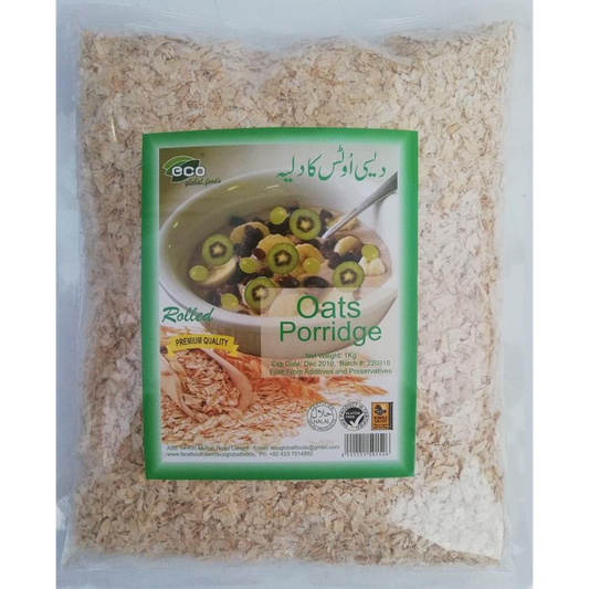 ECO ROLLED OATS PORRIDGE 1KG