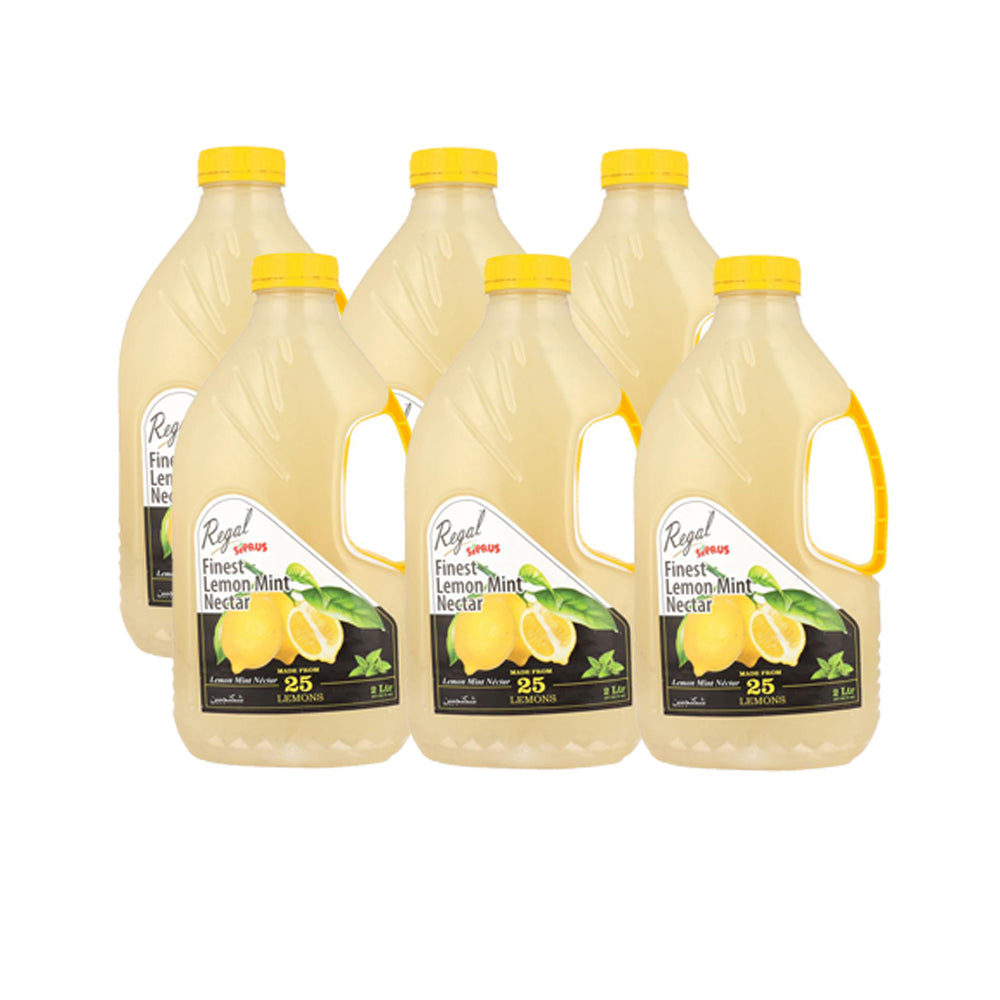 REGAL SIPRUS JUICE LEMON MINT NECTAR BOTTLE 2 LTR- CARTON