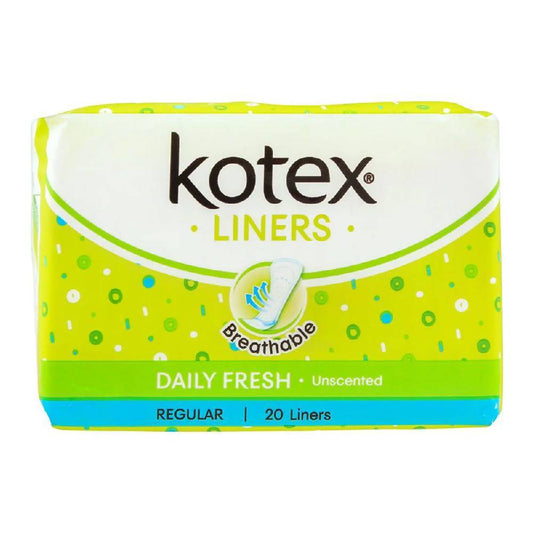 KOTEX SANITARY PADS DAILY FRESH BREATHABLE UNSCENTED 20PC