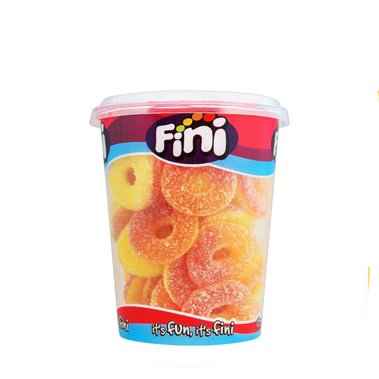 FINI JELLY SOUR PEACH RINGS 185G