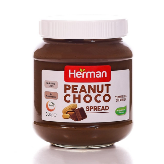 HERMAN SPREAD PEANUT CHOCO 350 GM