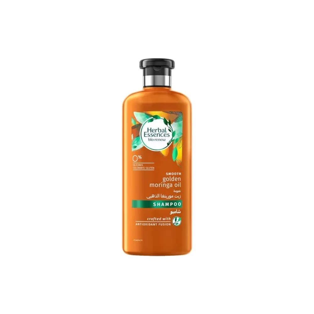 HERBAL ESSENCES SHAMPOO SMOOTH GOLDEN MORINGA OIL 400ML