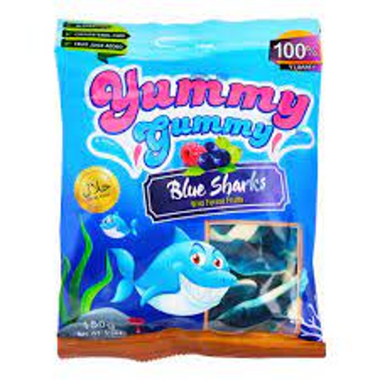 YUMMY GUMMY JELLY BLUE SHARK BAG 150 GM