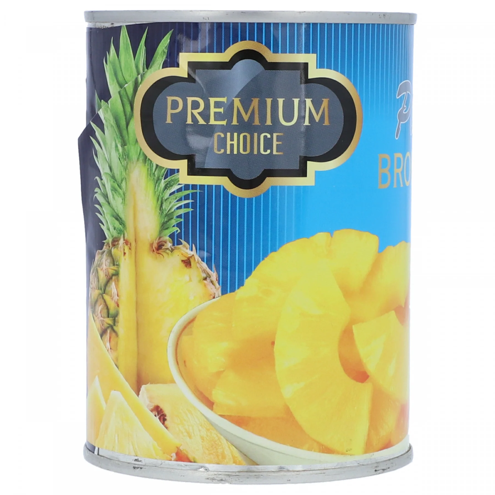 PREMIUM CHOICE PINEAPPLE SLICES IN HEAVY SYRUP 565 GM