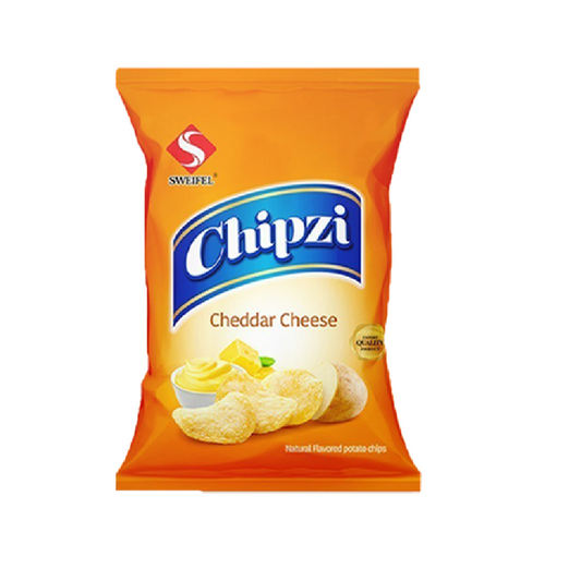 CHIPZI PLAIN CHIPS CHEDDER CHEESE 47GM