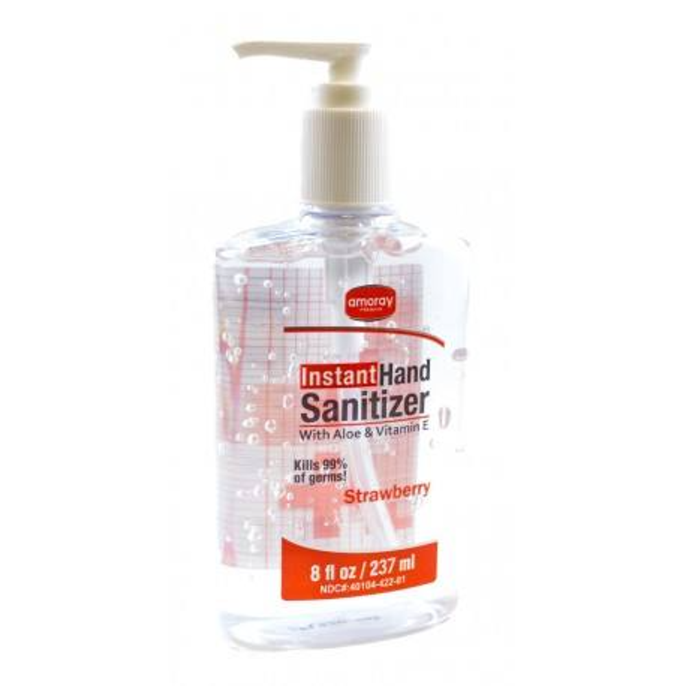 AMORAY HAND SANITIZER INSTANT ALOE VERA STRAWBERRY 500 ML