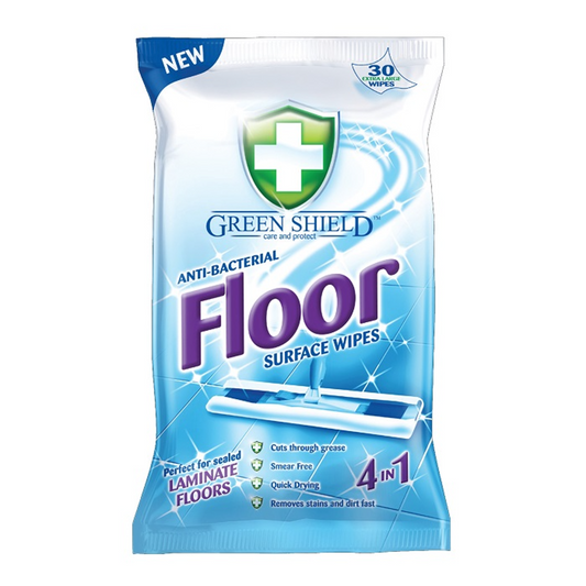 GREEN SHIELD WIPES ANTI BACTERIAL FLOOR SURFACE 4IN1 24PC