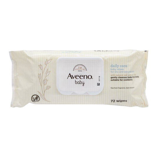 Aveeno Baby Wipes For Dry & Sensitive Skin 72pc