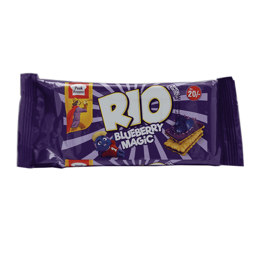 PEEK FREANS RIO BISCUIT BLUEBERRY MAGIC HALF ROLL 70.4 GM