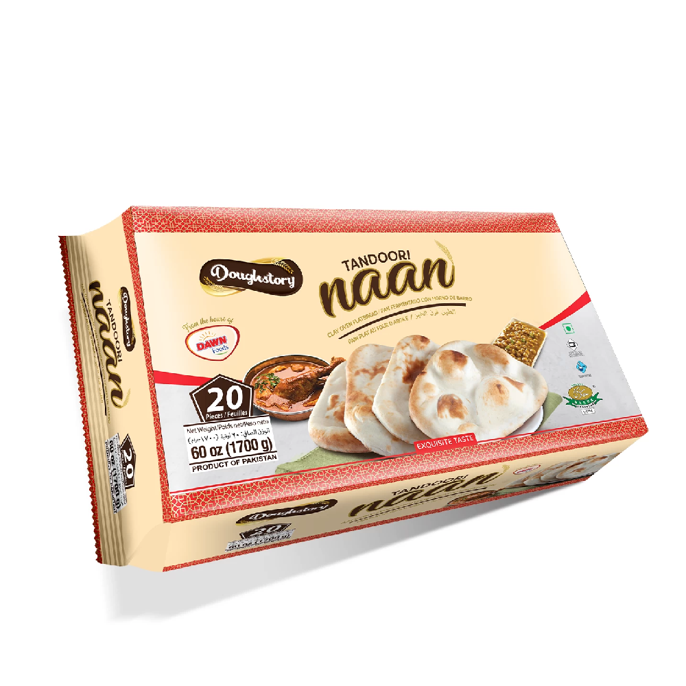 DAWN DOUGHSTORY  TANDORI NAAN - 20 PCS1700 GM