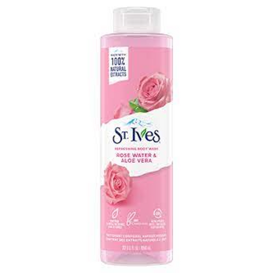 ST.IVES BODY WASH ROSE WATER & ALOE VERA 473 ML