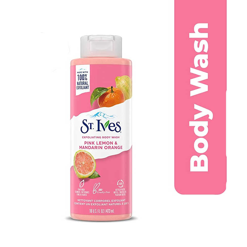 ST.IVES BODY WASH PINK LEMON & MANDARIN ORANGE 473 ML