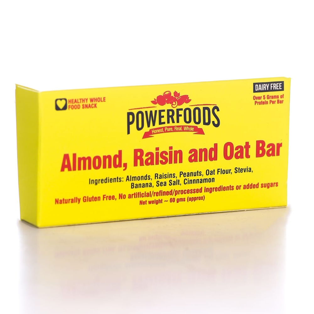 POWER FOODS CEREAL BAR OMEGA 3 (ALMOND, RAISIN OAT BAR)