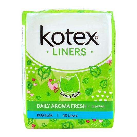 KOTEX SANITARY PADS DAILY AROMA FRESH DAUN SIRIH 40PC