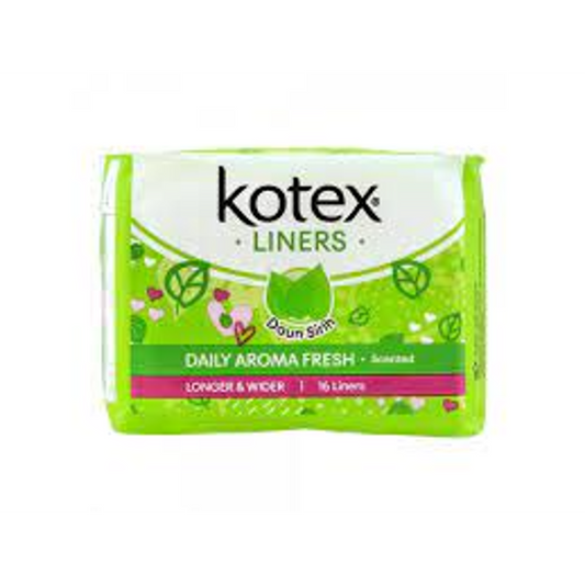 KOTEX SANITARY PADS DAILY AROMA FRESH DAUN SIRIN SCENT 16PC