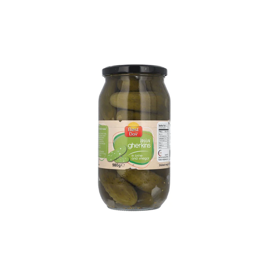 BEST DAY PICKLED GHERKINS SLICED IN BRINE 950 GM