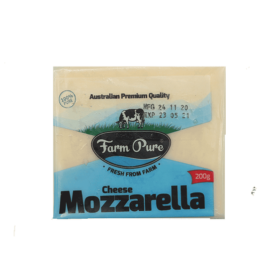 FARM PURE MOZZARELLA CHEESE BLOCK 200GM