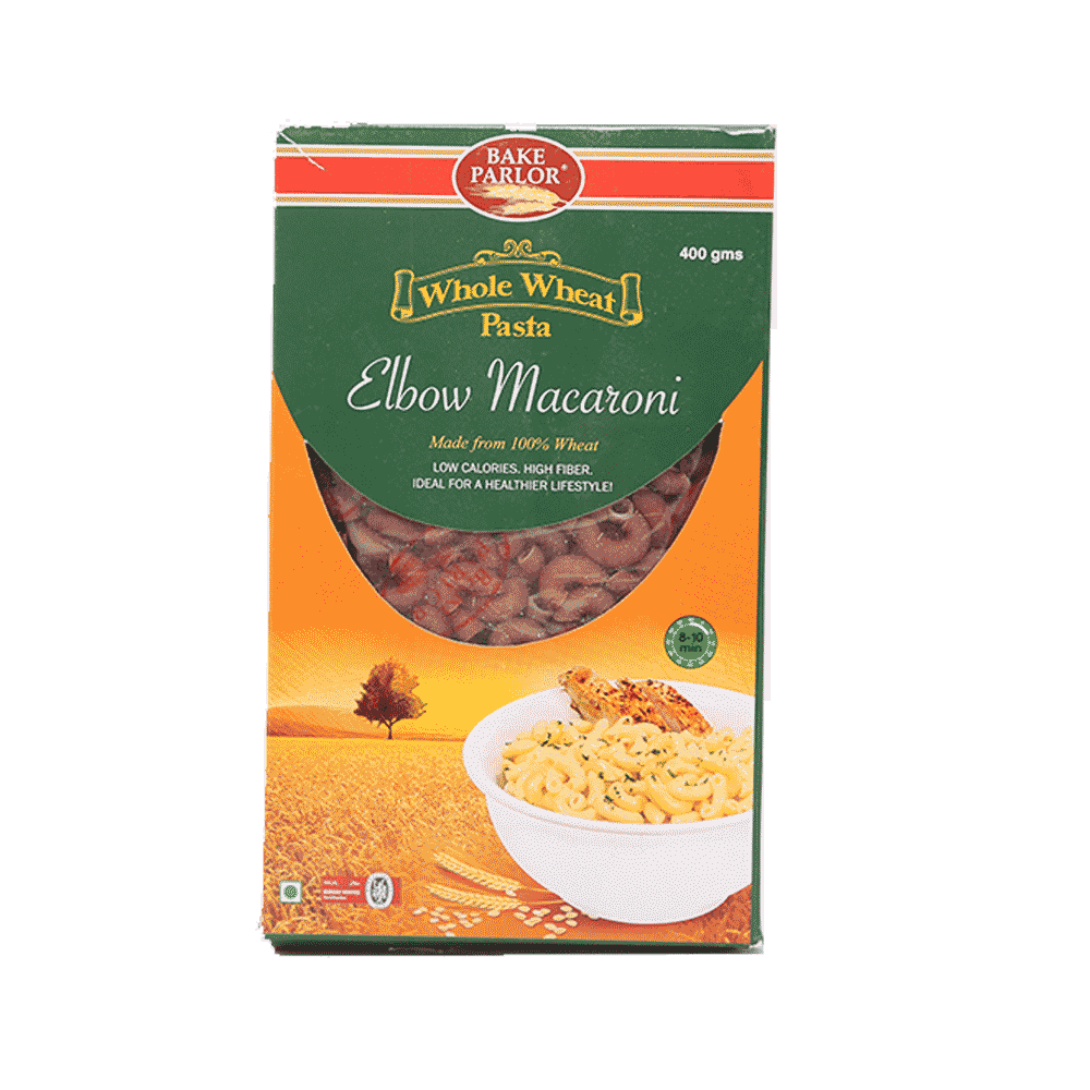 BAKE PARLOR WHOLE WHEAT ELBOW MACARONI 400 GM