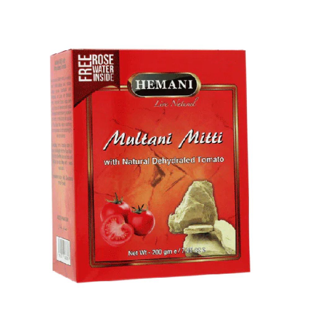 HEMANI MULTANI MITTI WITH DEHYDRATED TOMATO POWDER 200GM