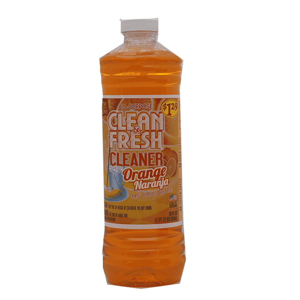 CLEAN & FRESH CLEANER ALL PURPOSE ORANGE 828 ML