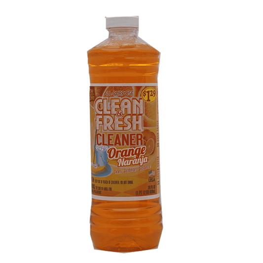 CLEAN & FRESH CLEANER ALL PURPOSE ORANGE 828 ML