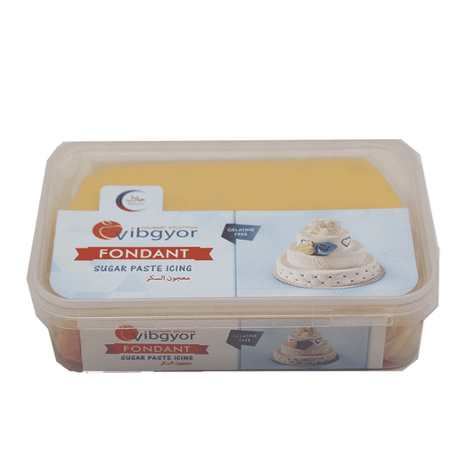 VIBGYOR FONDANT SUGAR PASTE YELLOW 1KG