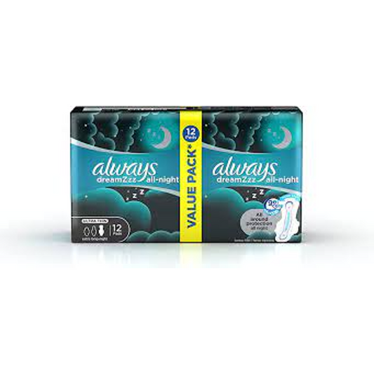 ALWAYS DREAMZ ALL NIGHT ULTRA DUO PACK S5 12PCS