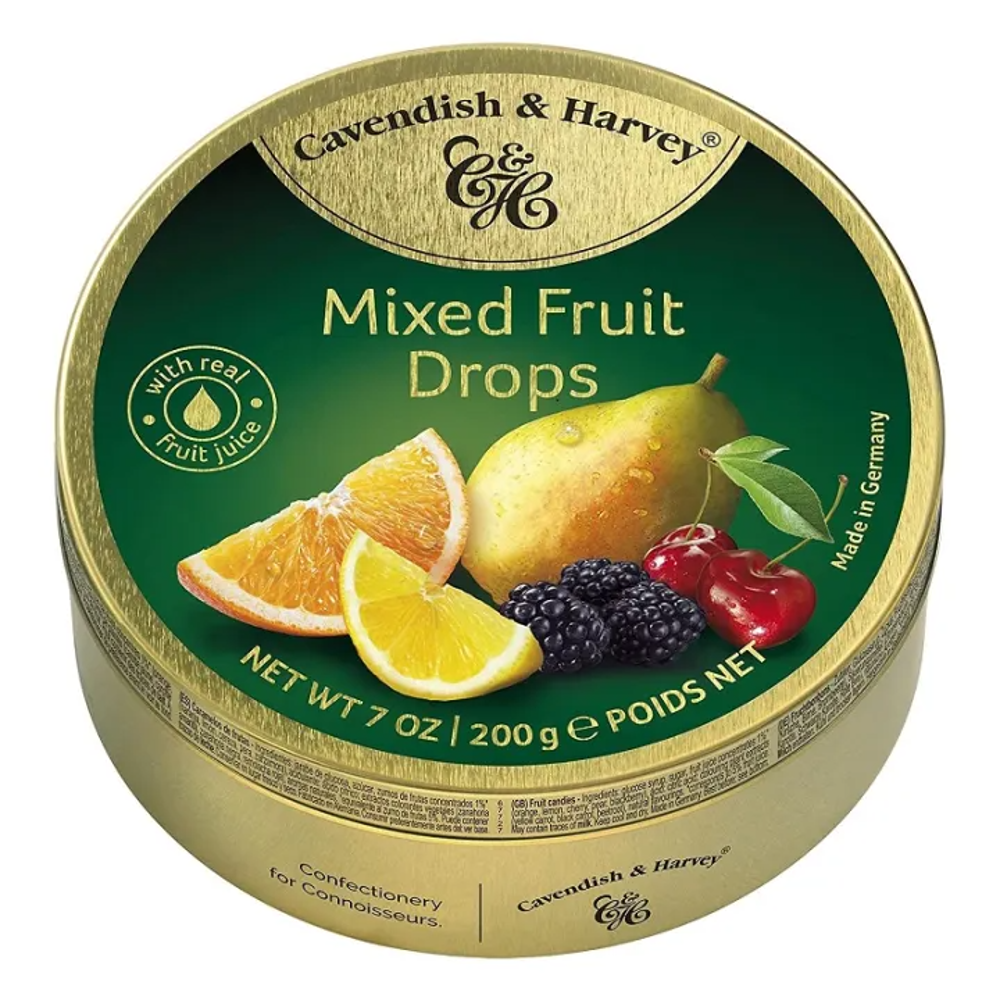 CAVENDISH AND HARVEY MIXED FRUITS DROPS 200GM