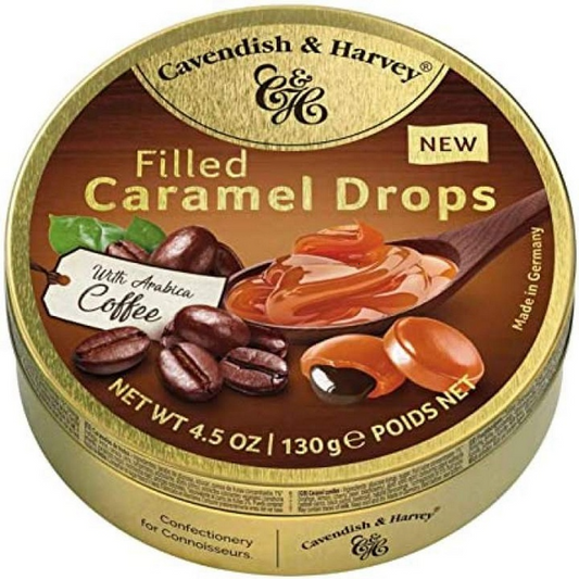 CAVENDISH AND HARVEY CARAMEL DROPS WITH ARABICA COFFEE 130GM