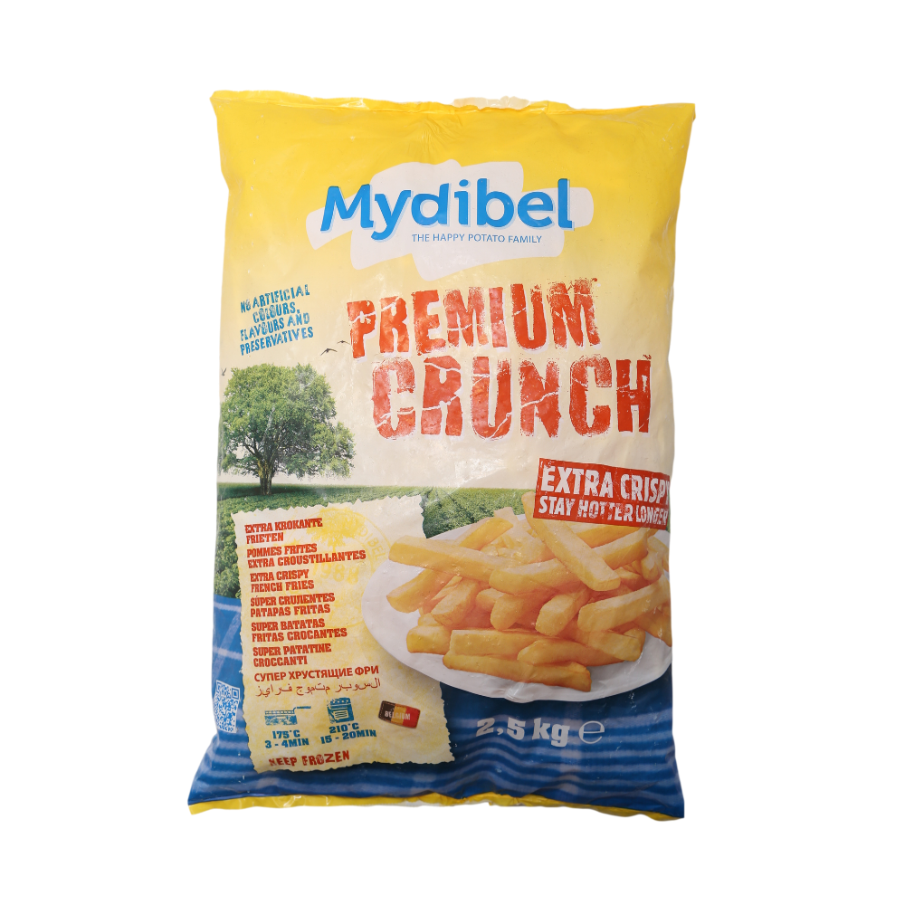 MYDIBEL FRIES PREMIUM CRUNCH 7X7 BAG 2.5KG