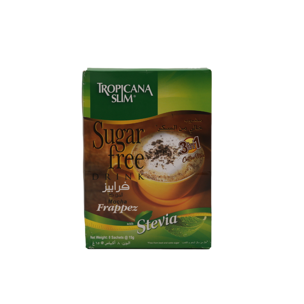 TROPICANA SLIM COFFEE MIX MOCHA FRAPPEZ 8PC 120 GM