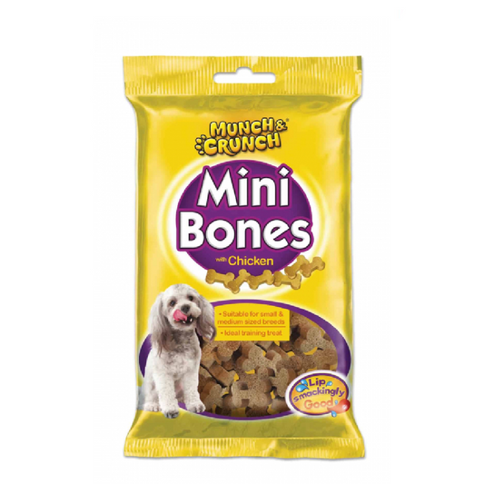 MUNCH & CRUNCH MINI BONES WITH CHICKEN 140 GM