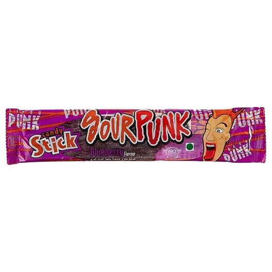 SOUR PUNK CANDY STICK BLUEBERRY FLAVOUR 50 GM