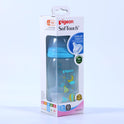 PIGEON BABY FEEDING BOTTLE CLEAR BLUE 3+M 240 ML A78182