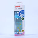 PIGEON BABY FEEDING BOTTLE CLEAR BLUE 3+M 240 ML A78182