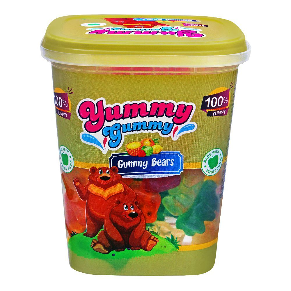 YUMMY GUMMY JELLY GUMMY BEARS JAR 175 GM