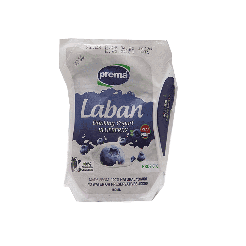 PREMA LABAN DRINKING YOGURT BLUEBERRY 180ML