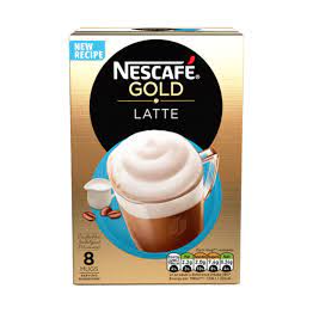 NESCAFE GOLD COFFEE LATTE 8PC 144 GM