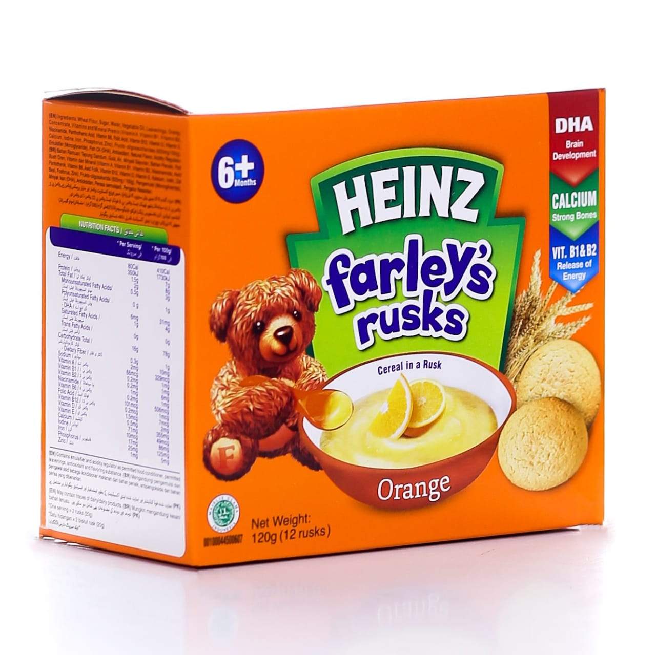 HEINZ FARLEYS RUSK ORANGE 12PC 120 GM