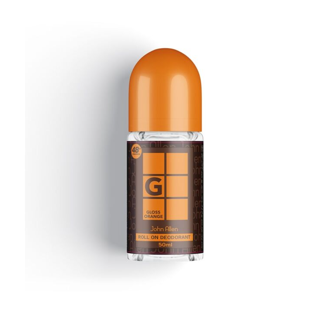 JOHN ALLEN ROLL ON DEODORANT GLOSS ORANGE 50 ML