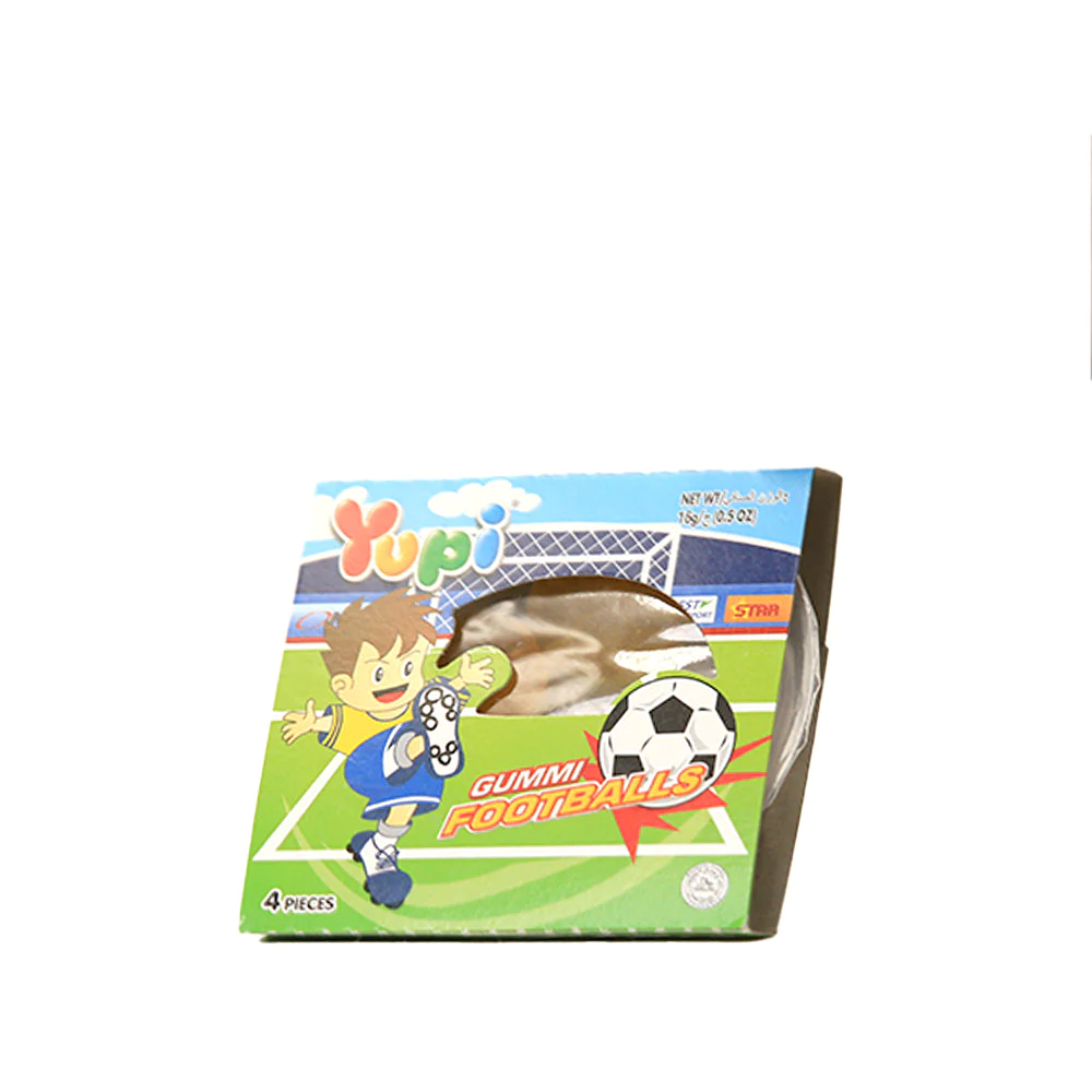 YUPI JELLY GUMMI FOOTBALLS 4PC 16 GM