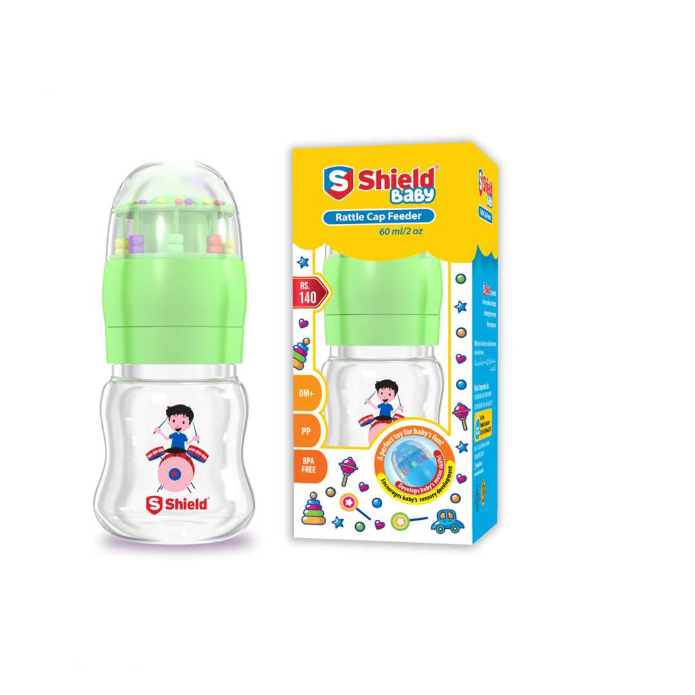 SHIELD BABY FEEDER RATTLE CAP 60 ML