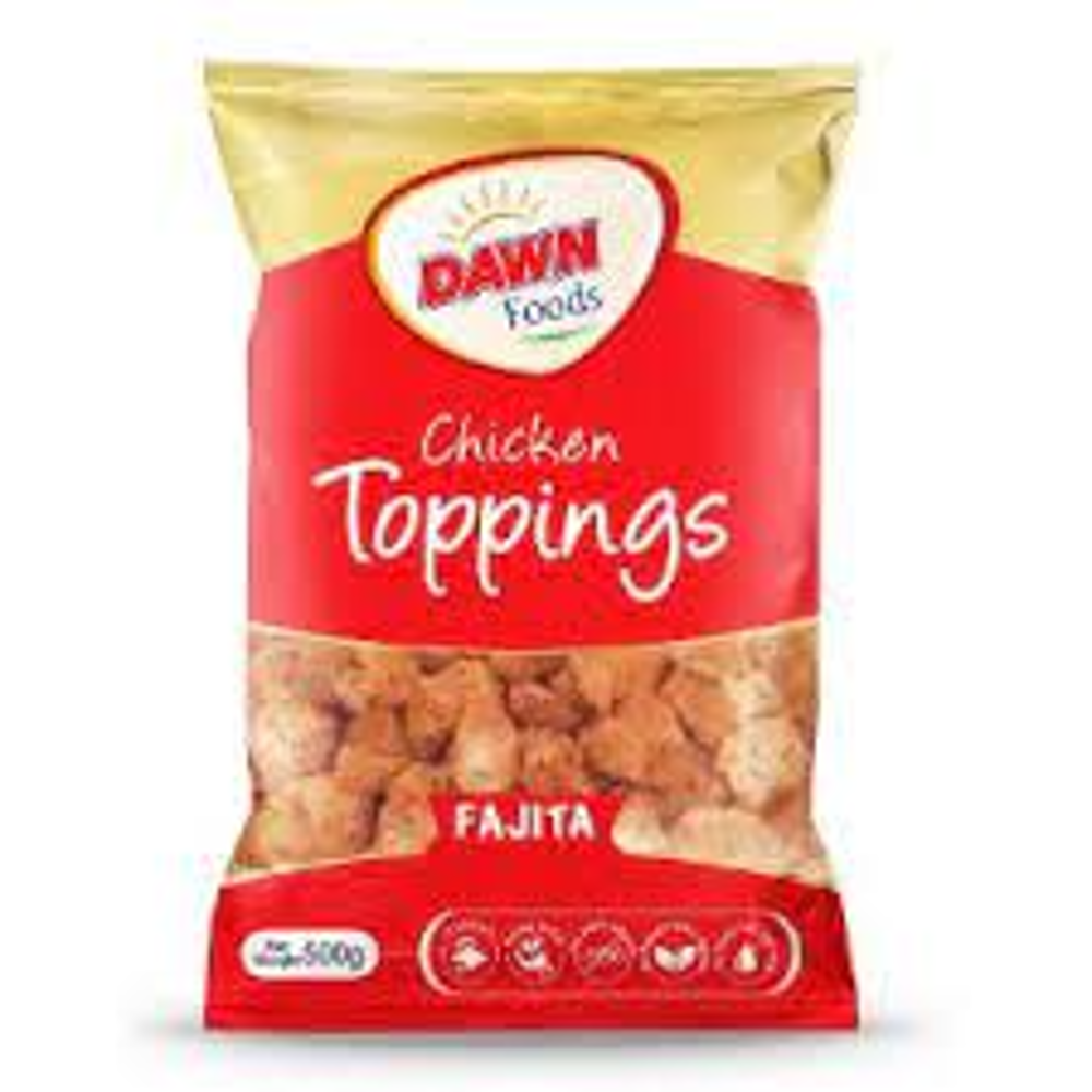 DAWN CHICKEN FAJITA TOPPING RETAIL PACK 500 GM